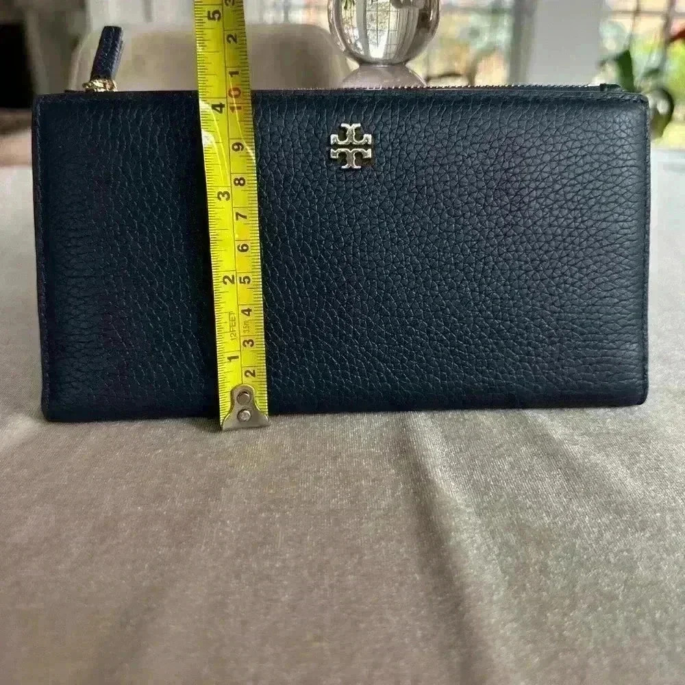NWT Tory Burch Long Slim Navy Zippy Wallet - Picture 8 of 9